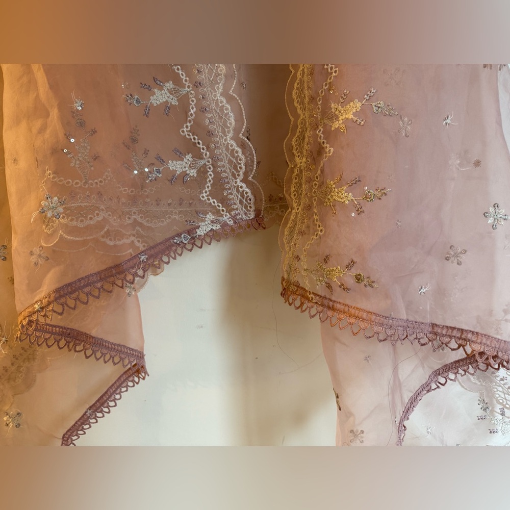 Elegant Pink Embroidered Dress Pakistani outfit - Picture 6 of 7